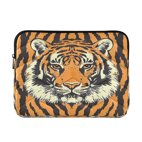 Funda para portátil 13-14 pulgadas con patrón de tigre