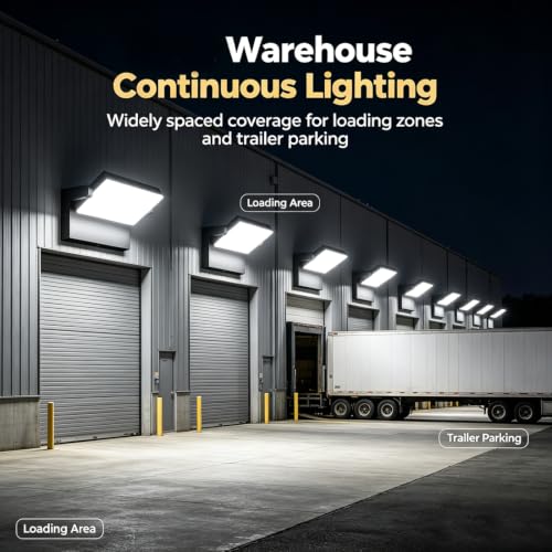 Image of ledmo LED 150W LED Flood Light Outdoor Switch Control Wall Pack 4 Pack