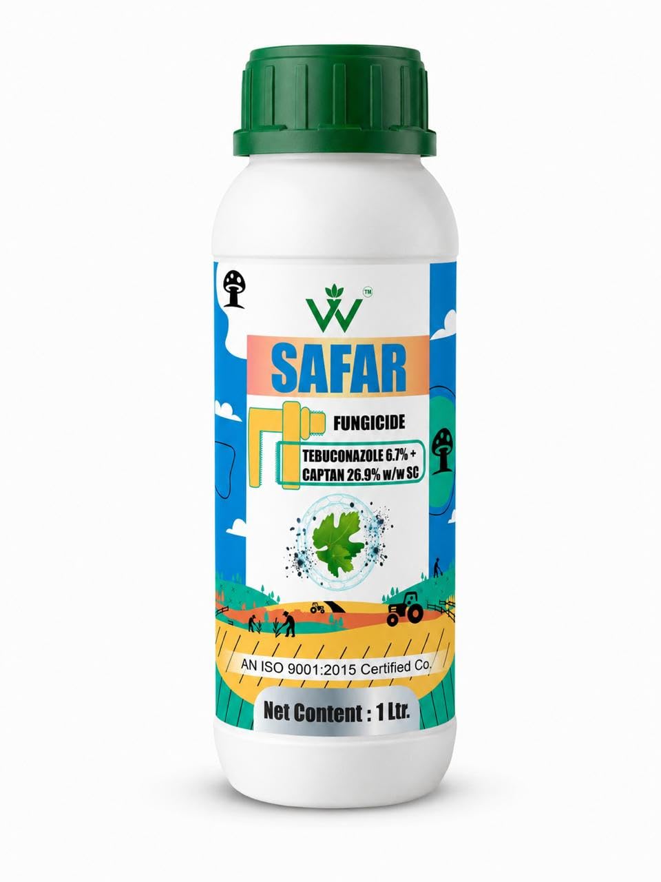 Safar Tebuconazole 6.7% + Captan 26.9% SC Broad Spectrum Systemic & Contact Fungicide for Agricultural & Horticultural Crops | Preventive & Curative Disease Management-image-9