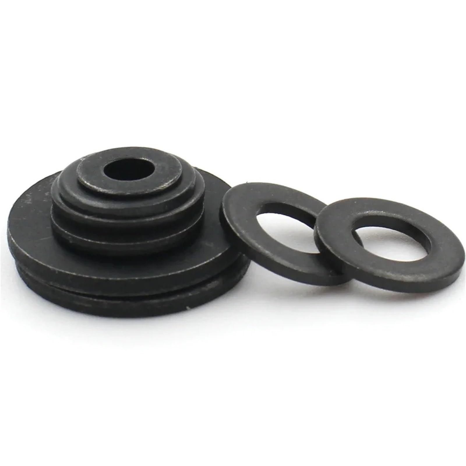 Arandelas Metalicas 1-100 Uds M2 .5 M3 M4 M5 M6 M8 M10 M12 M14 M16 M18 M20 M22-M45 arandela plana de acero al carbono negro junta plana DIN125(M18x56x4 x 2pcs)