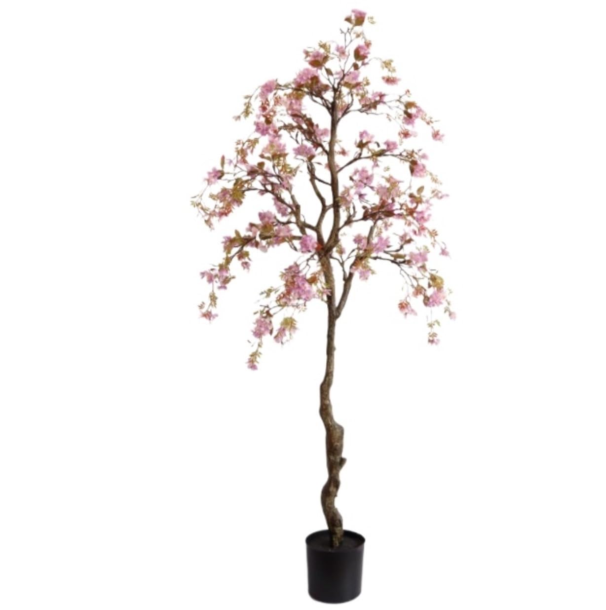 AYCDL Artificial Tree Plants Artificial Begonia Tree Faux Plastic Plant For Indoor Outdoor Home Office Decor Decoration Artificial Tree,A-140cm,A-160cm