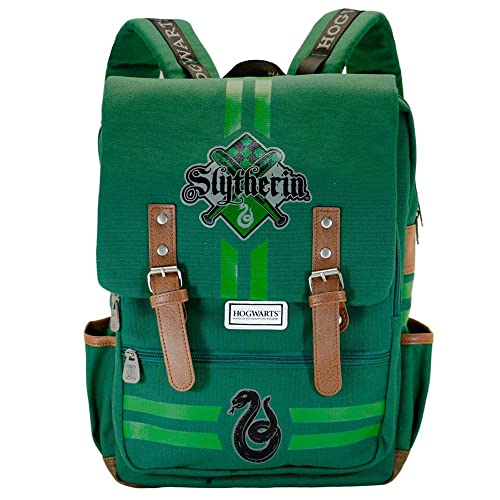 Harry Potter Slytherin-Oxford Rucksack, Grün, 29 x 40 cm, Kapazität 16 L