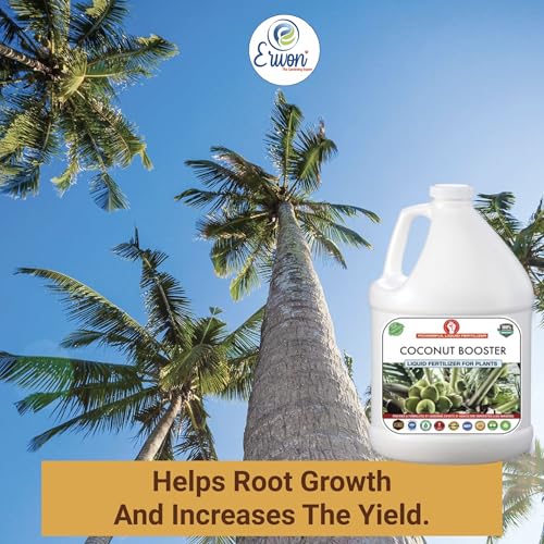 Image of Erwon Coconut Booster Liquid Fertilizer Premium Essential Powerful Liquid Fertilizer for the Best Growth of Coconut Plants with Fruiting Nutrients and Charged Micro-organism. (500 ml)