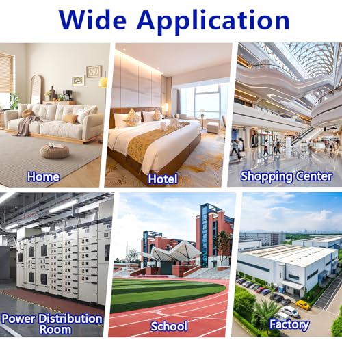 LCD Digitaler Stromzähler 3 Phasen Stromzähler Hutschiene Geeicht 4-Draht Drehstromzähler Hutschiene Drehstromzähler 3 Phasen Geeicht Zwischenzähler Strom Zwischenzähler 3X230/400V, 3X5(100) A