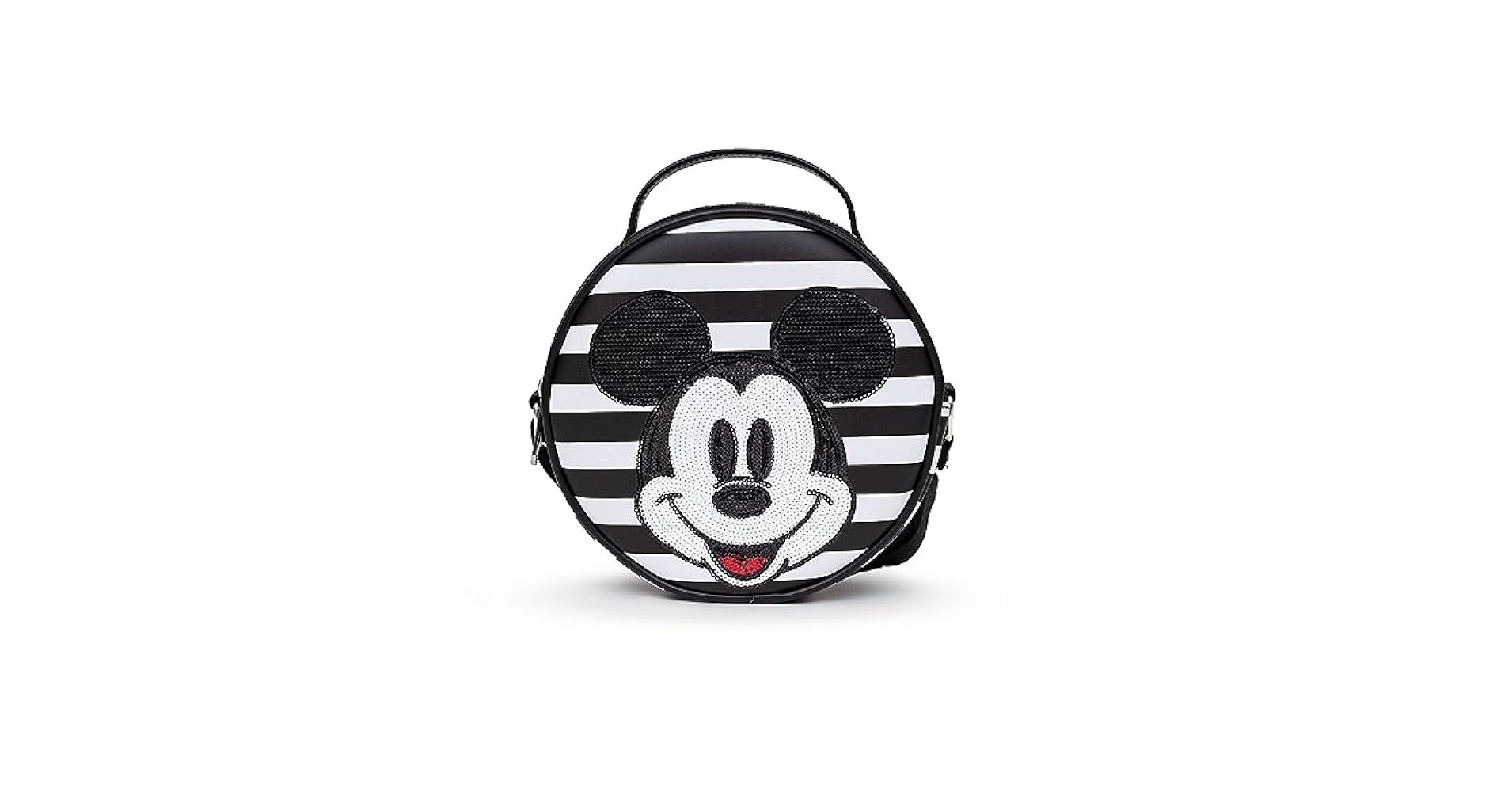 Disney Bag, Crossbody, Round, Mickey Mouse Smiling Sequin