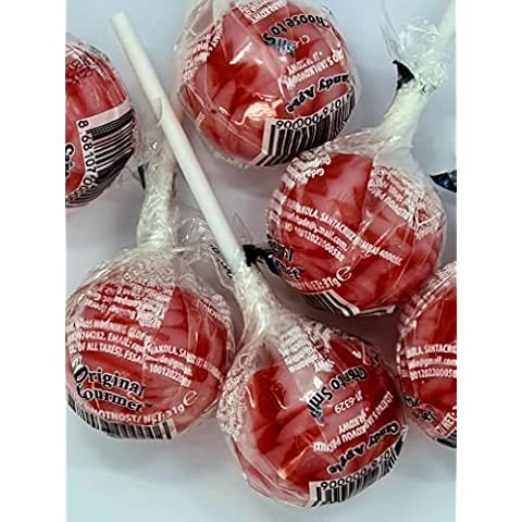 10 UNITS OF CANDY APPLE LOLLIPOPS (INDIVIDUALLY WRAPPED) FROM ORIGINAL GOURMET Cover
