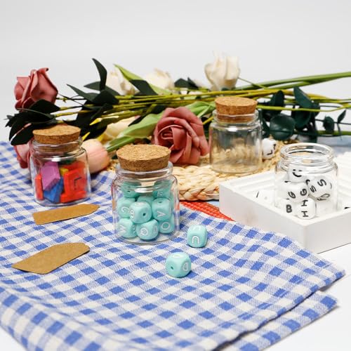 Sixfolo 16 Pcs 50ml Petite Bocaux en Verre avec Bouchon Liège – vue 7