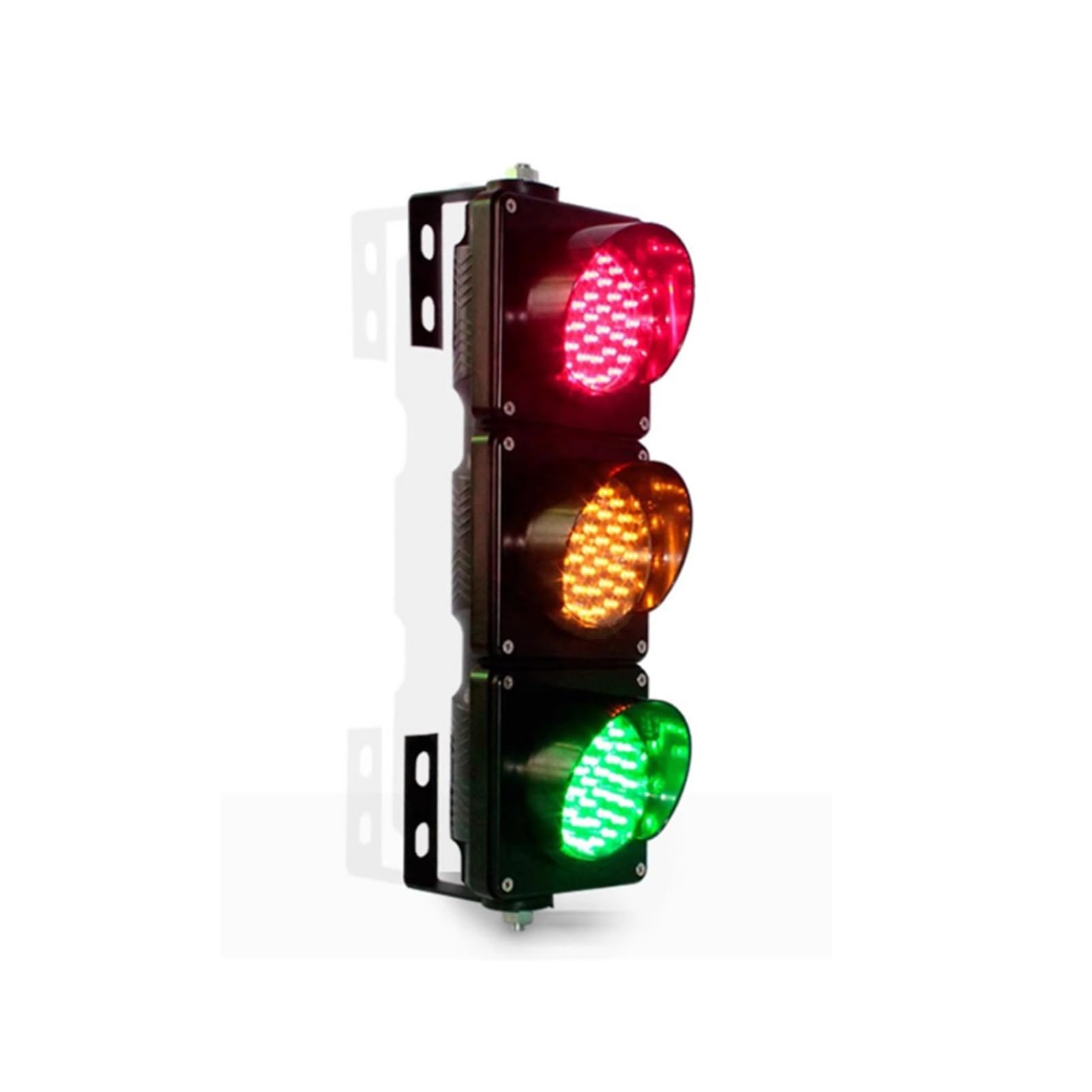 Generisch Ampel, ferngesteuerte LED-Signalleuchte, 12 V/24 V/220 V, Außenampel für Autofahrten, Spielplätze und Klassenzimmer, Robustes PC-Material, kein Mast erforderlich