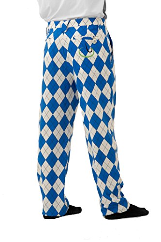 Golf Sale. Bleu Diamond- Bedlam Golf/Pantalon coloré, Wacky et Fun Pantalon de golf 32R, 32l, 34, 34L, 36, 36L, longueur, longueur 38L 40R, 40L Cover