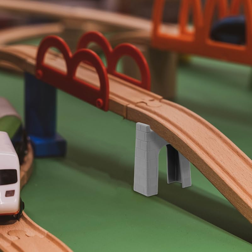 ibasenice 12pcs Train Track Bridge Support Pieces Decorative Simulation Bridge for Railway Toy Enhance Playability Creativity with Realistic Craftsmanship for Various Track Configurations