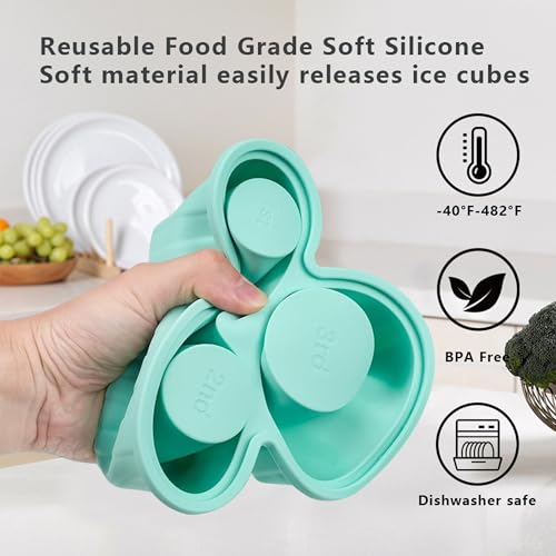 Molde para cubitos de hielo de silicona 3 piezas miniatura 6
