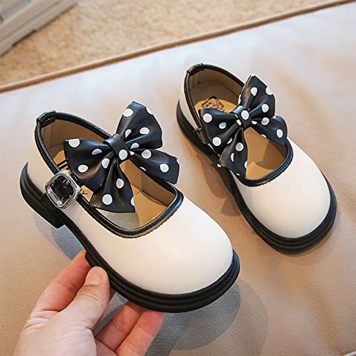 Fashion Autumn Girls Casual Shoes Thick Sole Round Toe Polka Dot Bow Cute Dress Shoes High Heeled Shoes for Girls3