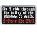 Hot Leathers I Fear No Evil Patch (4" Width)