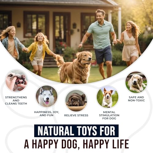 Vunpok Kaffeeholz für Hunde,Kauholz für Hunde Zahnpflege, Kaffeeholz für Welpen risikoarm & langlebig,Ohne Koffein (L)