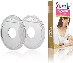 2 Coletores Concha Savemilk Mãos Livres - Silicone 100% Puro - Conforto, Alívio e segurança para amamentar.