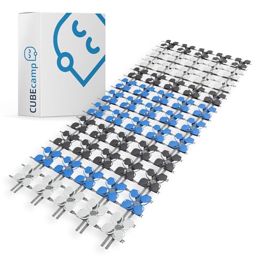 CubeSleep Set per letto CUBEcamp, sistema di sonno da viaggio, sistema di rete a doghe variabile (90/100 x 200 cm)