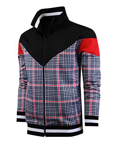 Image of SCREENSHOT-TRACK JACKET Mens Urban Hip Hop Premium Track Jacket - Slim Fit Side Taping Sportswear Urbanwear Streetwear Top