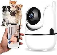 Babá Eletrônica Câmera Wi-Fi de Segurança IP Full HD 1080p – Visão Noturna, Áudio Bidirecional, Monitoramento Remoto via Celular, Rastreio por Movimento, Ideal para Bebê, Pet e Casa