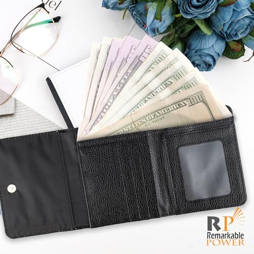 RP Remarkable Power, Sublimation Wallet Trifold Slim Leather Wallet Card Holder Bank for Women Men3