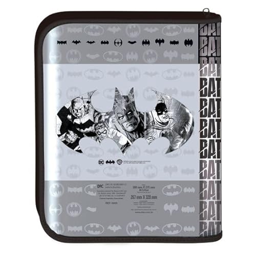 Fichário Universitário Batman - Fechamento em Zíper