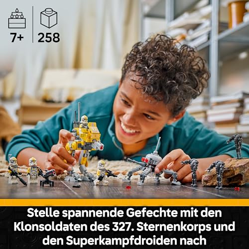 LEGO Star Wars Klonsoldaten des 327. Sternenkorps Battle Pack - Spielzeug für Kinder ab 7 Jahren - Minifiguren zum Bauen und Sammeln - Kreatives Geschenk für Jungen und Mädchen - 75431