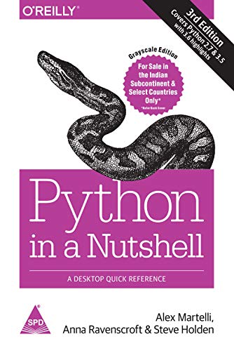 Python in a Nutshell: A Desktop Quick Reference 9352135407 Book Cover