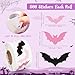 CNhoqc Halloween Bat Sticker Rolls - 1000pcs Spooky Pink & Black Bats Waterproof Vinyl Reusable Laptop Stickers Coloring Book Scrapbook Water Bottle Page Activity Pad Birthday Party Favors Skateboard