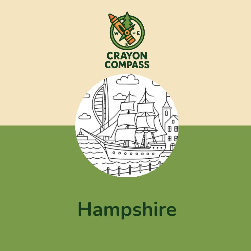 Crayon Compass - Hampshire