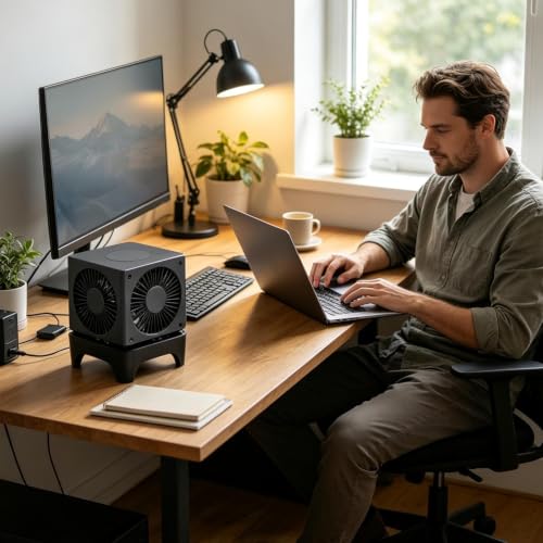 Mini ventilador refrigerante PC de bajo ruido con conexión estable de 5V 2