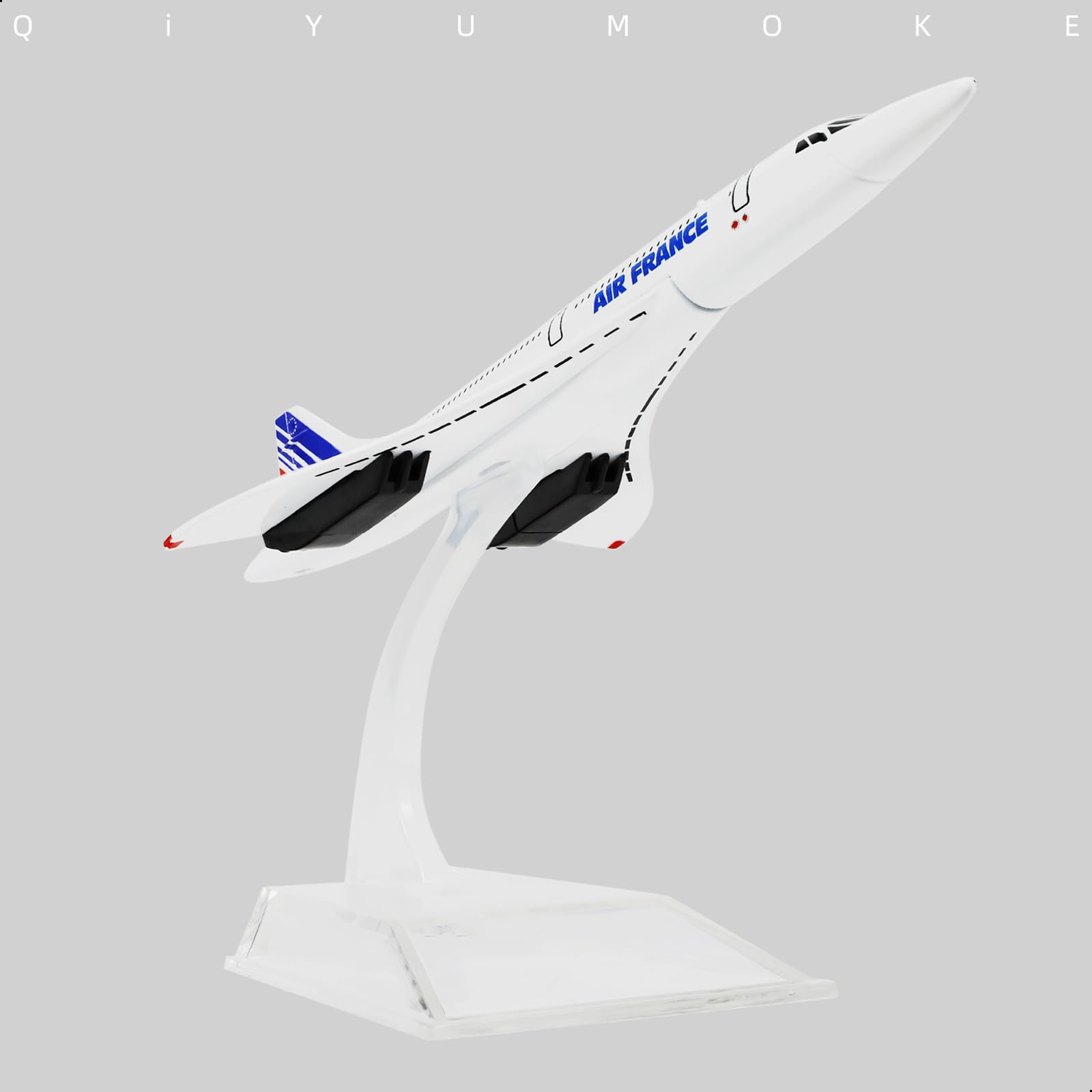 NUOTIE Concorde Air France Airplane Model Kit - Diecast Aircraft Model Display or Gift, 1/400 France Airways, 1/400 Concorde Air France - Image 3