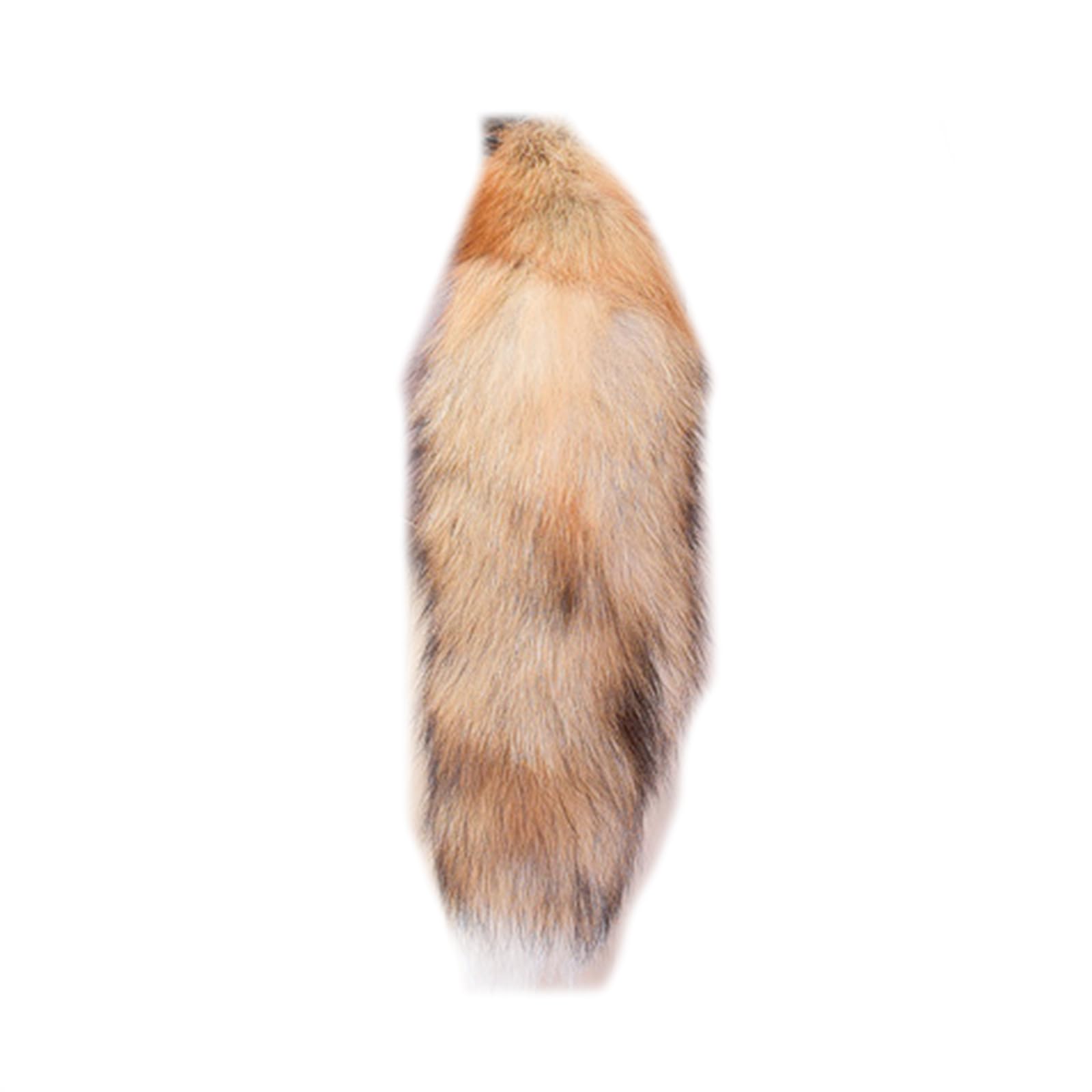 Therian Tail 50 cm lisa ogon lisa Furry Tail Therian Black Fox Ogon, 1 rok, Einheitsgröße