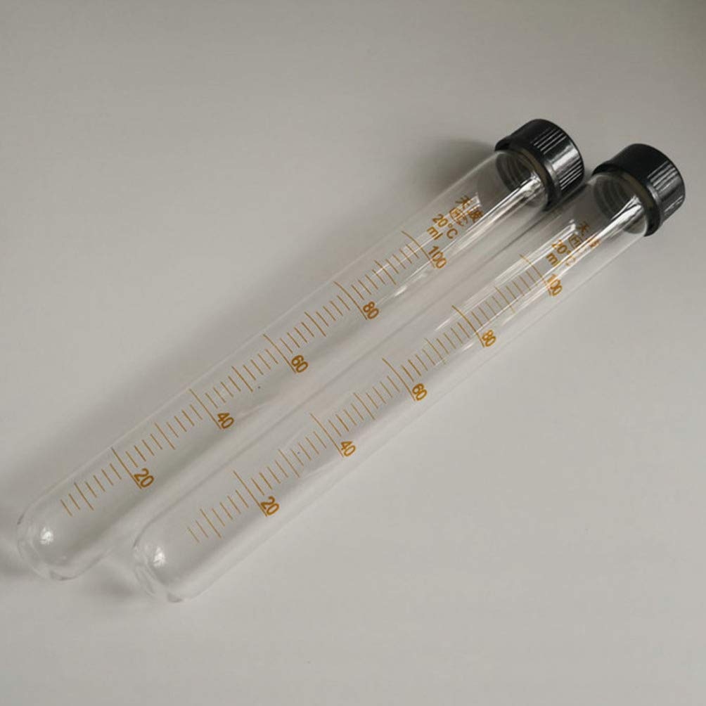 Tubos ensayo Vidrio con tapón Rosca 5 Piezas 10 ml 5 Piezas 15 ml 2 Piezas 50 ml Tubos ensayo 100 ml