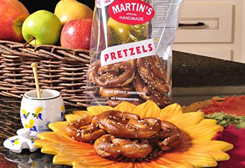 Martin’s Handmade, Hand Twisted Pretzels with Salt 8 oz. (3 Bags)