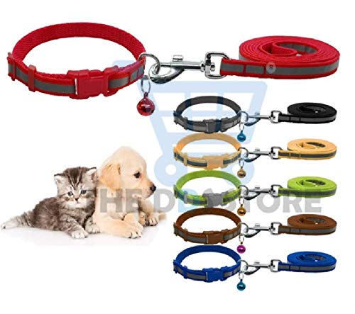 The DDS Store Nylon Reflective Safe Pets Collar and Leash Set Breakaway Safety Cat Dog Puppy Kitten Collars with Bells (Blue) (B07NNYXCY1) Amazon Price History, Amazon Price Tracker