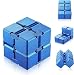 ss shovan Infinity Cube Blue Silicone Fidget Cube Toy Hand Killing Time Prime Fidget Toy Infinite Cube for ADD, ADHD, Anxiety, and Autism Adult and Children (SiliconeBB)