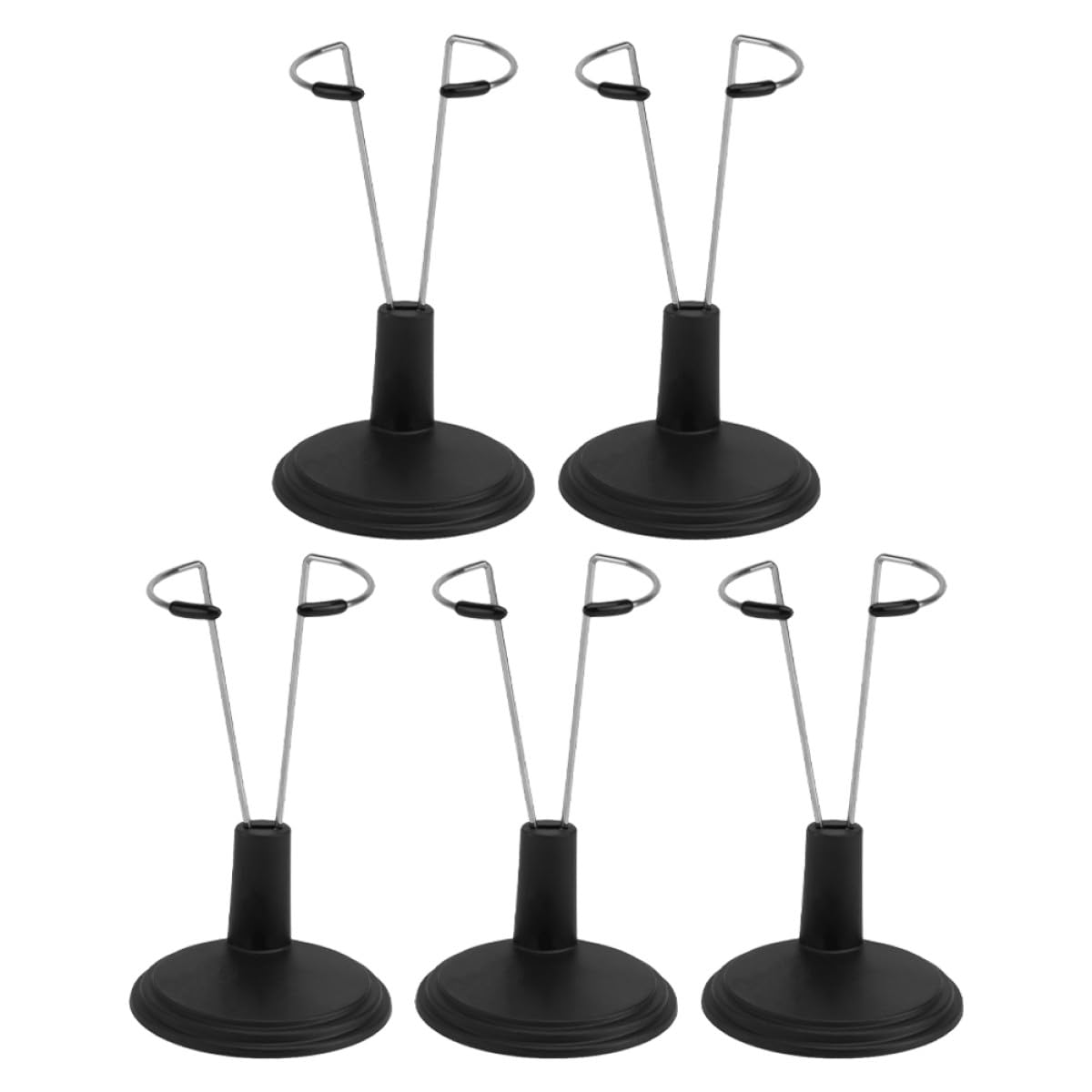 Lightstick Display Rack and Figure Stand 5Pcs Black 15Cm Stable Support Suitable for Outdoor Events and Doll Storage