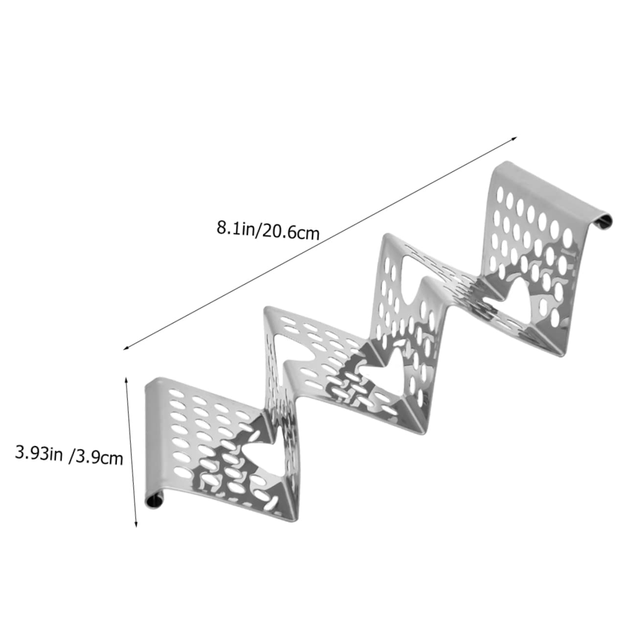 HAKIDZEL Food Store Supplies: Metal Pancake Stand Stainless Taco Rack Chicken Roll Holder Taco Holder for Home Hotel