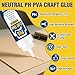 AstraVox PH Neutral PVA Glue, White Adhesive Archival Quality Book Binding Glue for Paper Craft, Scrapbooking, Decoupage, Framing, Collages, Water-Soluble, Dries Clear (Acid-Free, Fl Oz, 8.5)