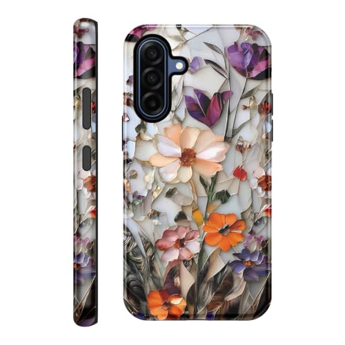 Coque Samsung A27 5G antichoc en TPU souple et polycarbonate floral