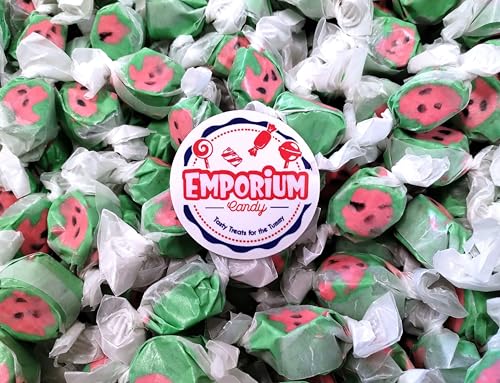 Watermelon Salt Water Taffy -1.5 lbs of Fresh Delicious Individually Wrapped Fruity Chewy Taffy