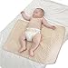 100% Natural Colored Cotton Waterproof Sheet,Baby Crib Pee Pads Or Incontinence Bed Pad Pack N Play Mattress Protector for Child Adults and Pet (L)