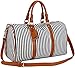 BAOSHA HB-24 Ladies Women Canvas Weekender Bag Travel Duffel Tote Bag Weekend Overnight Travel Bag (Blue)