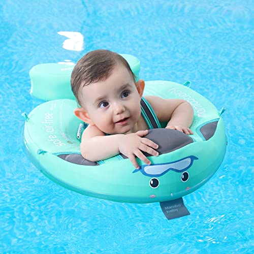 Mambobaby Float Baby Shark Swim Float With Canopy, Non-Inflatable Solid Baby Float, Upgrade Soft Skin-Friendly Fabric Material Infant Swim Float For Boys And Girls Toddler (Special Edition) #TOP7