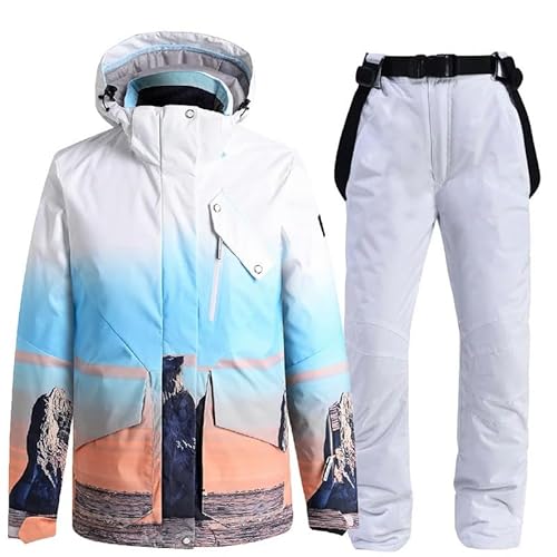 JXQXHCFS Conjuntos de roupas de neve masculinas e femininas, roupa de snowboard, roupa de esqui, jaq