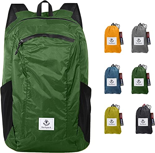 4Monster Faltbarer Rucksack Ultra Leicht, Unisex Tagesrucksack Outdoor, Wasserdichter Wanderrucksack für Camping Wandern Reisen Sport Klettern...
