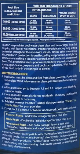 Image of EasyCare 30064 PoolTec Algaecide, Clarifier and Chlorine Salt Cell Booster, 64 oz. Bottle