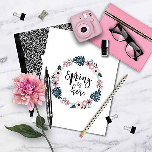 Sunshilor Dual Brush Calligraphy Pens Black Hand Lettering Pens For Beginners Writing, Art Drawing, Sketching, Illustration, Scrapbooking, Journaling, Double Brush Markers #TOP6