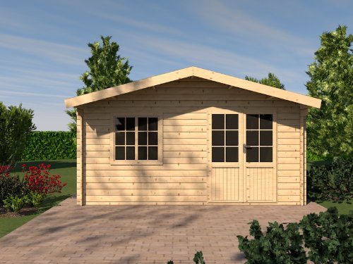 PRIKKER Gartenhaus OLEANDER Blockhaus 505cm x 415cm - 35 mm Wandstärke - XI38922975 PRIKKER Gartenhaus OLEANDER Blockhaus 505cm x 415cm - 35 mm Wandstärke