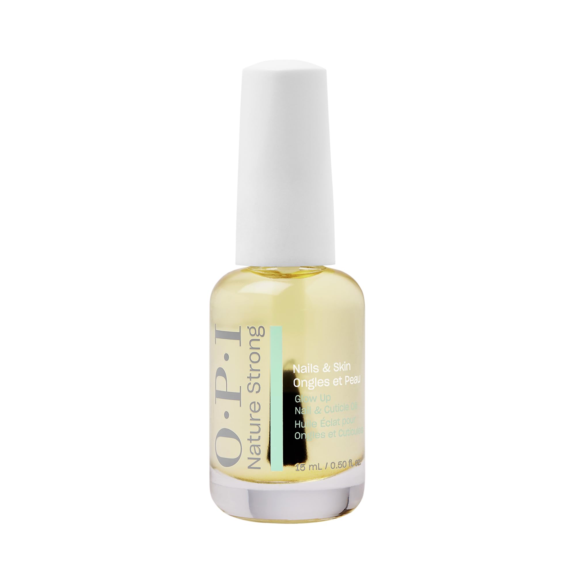 OPI Nature Strong Huile Ongles & Cuticules Glow Up – Vitamine E, Origine Naturelle – Soin Ongles & Cuticules Abîmés – 15 ml