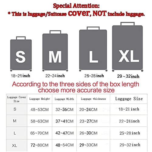 Ystardream Pink Mushroom Frog Luggage Cover, Anti-scratch Suitcase Protector, Fits 22"-24" Luggage3